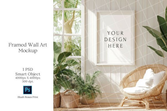 Download Boho Wall Art Mockup PSD Smart Object - Wall art mockup Collection