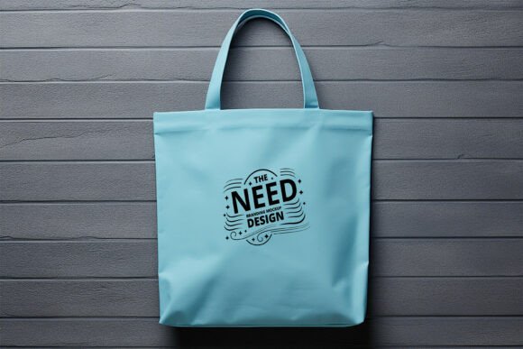 Download Blue Tote Bag Branding Mockup - Premium Bundle