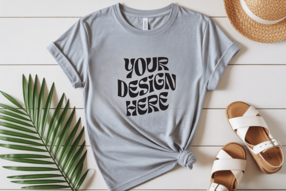 Download Bella Canvas 3001 Tshirt Flat Lay Mockup - Flat lay Collection