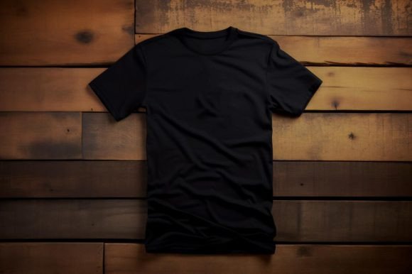 Download Black T-shirt Mockup Flat Lay - Flat lay Collection